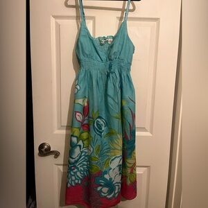 Derek Heart Floral Lined Sun Dress